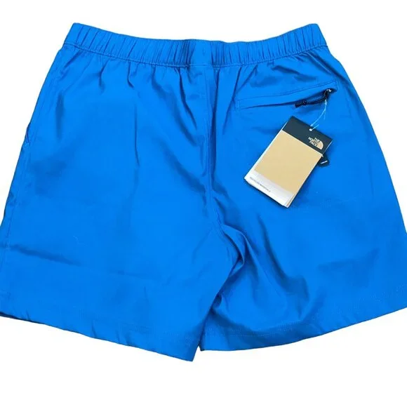 The North Face Relaxed Fit Elastic Waist Pull On Banff Blue 7" Shorts Size Small - Picture 4 of 10